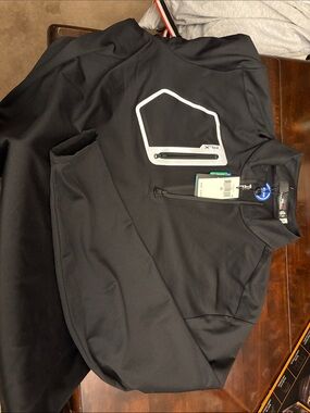 RLX Ralph Lauren Black Performance Half-Zip Pullover